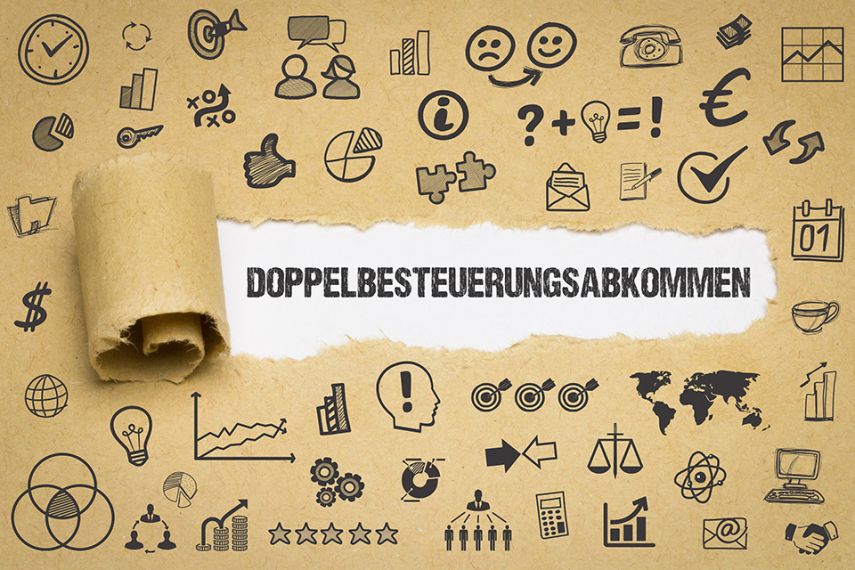 Foto: Schriftzug Doppelbesteuerungsabkommen